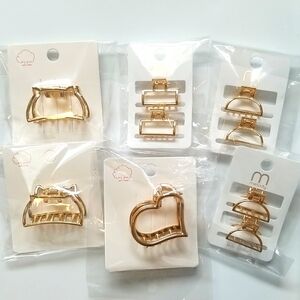 Hair Claw Bundle Gold